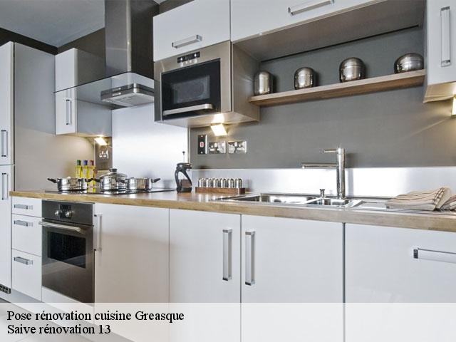 Pose rénovation cuisine  greasque-13850 Saive rénovation 13